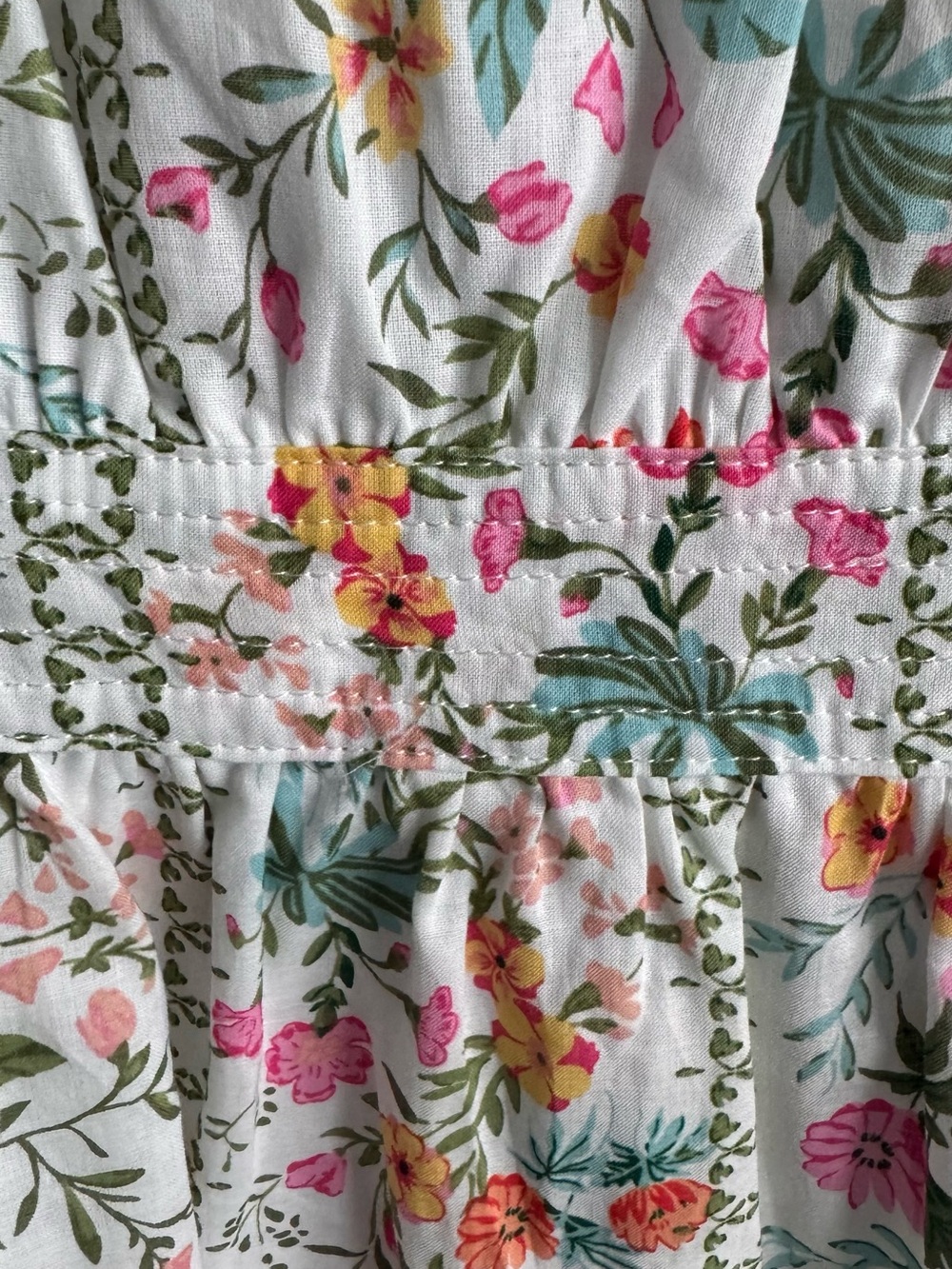 J. Marie Nora Ruffle Wrap Dress Size L NWT Floral Puff Sleeve Cottagecore Mini - Picture 11 of 14
